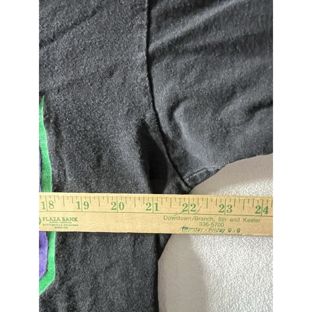 VTG Weekends Beachwear 80's 90's Retro Earth  Shirt Black Vintage Fade FLAW - Picture 8 of 9